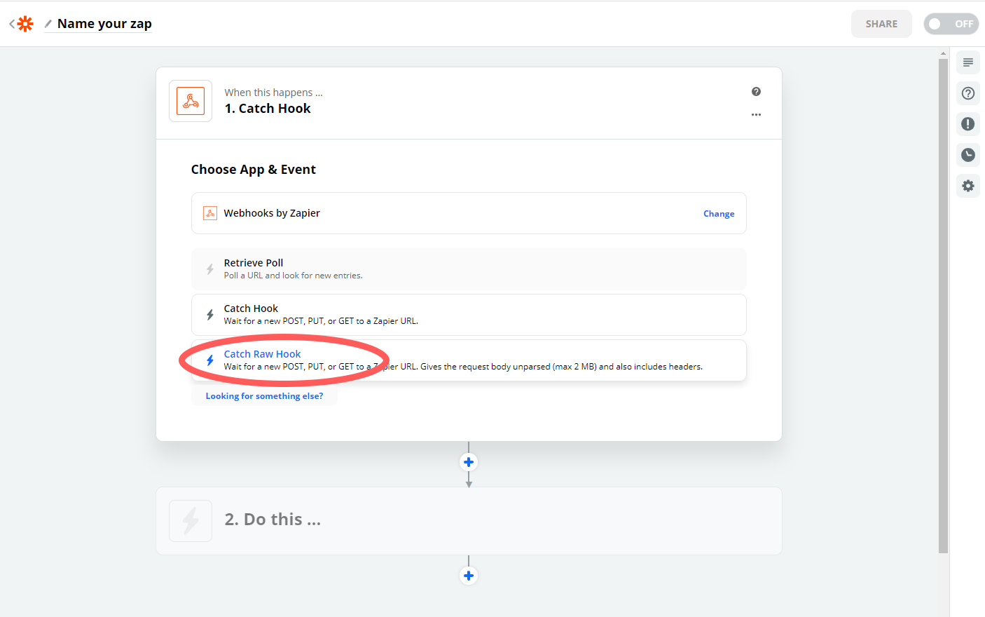 Screenshot from Zapier.com