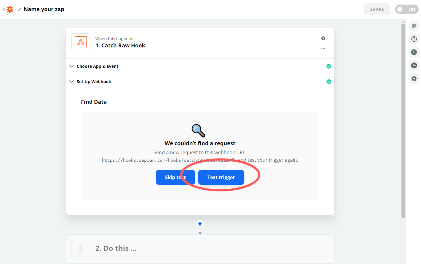 Screenshot from Zapier.com
